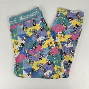 Disney Parks MousercisE Leggings Sz XL Mickey Minnie Donald Daisy Goofy